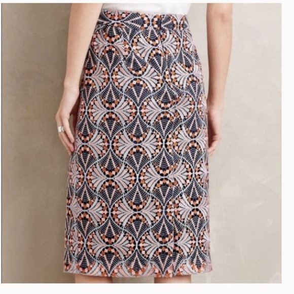 Svetla Lace Pencil Skirt by Moulinette Soeurs from Anthropologie - Size 4 Petite - Picture 2 of 8